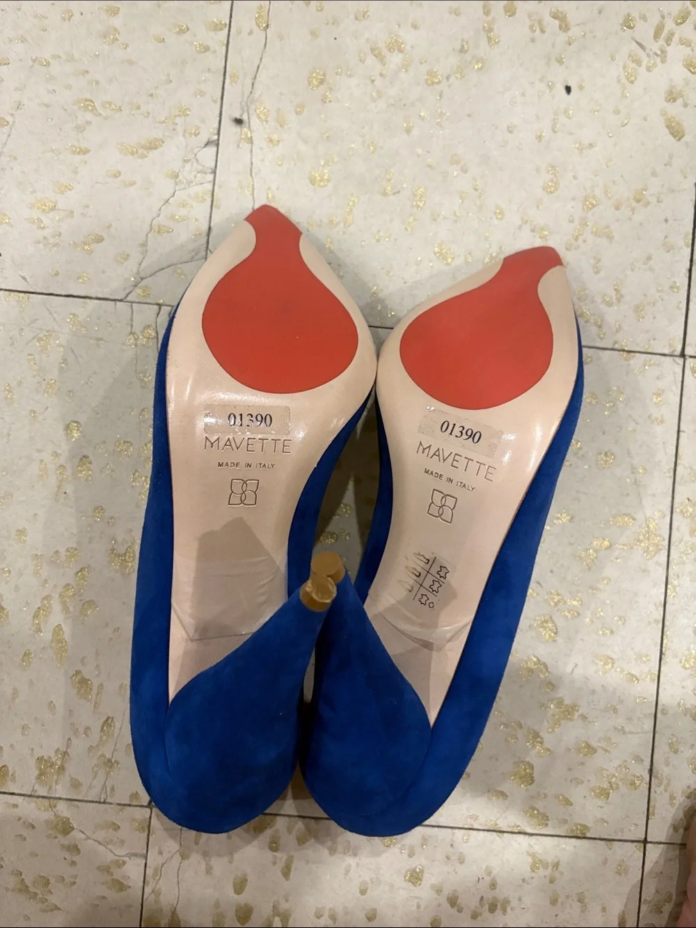 Mavette Madonna Pump Blue Suede EU 39